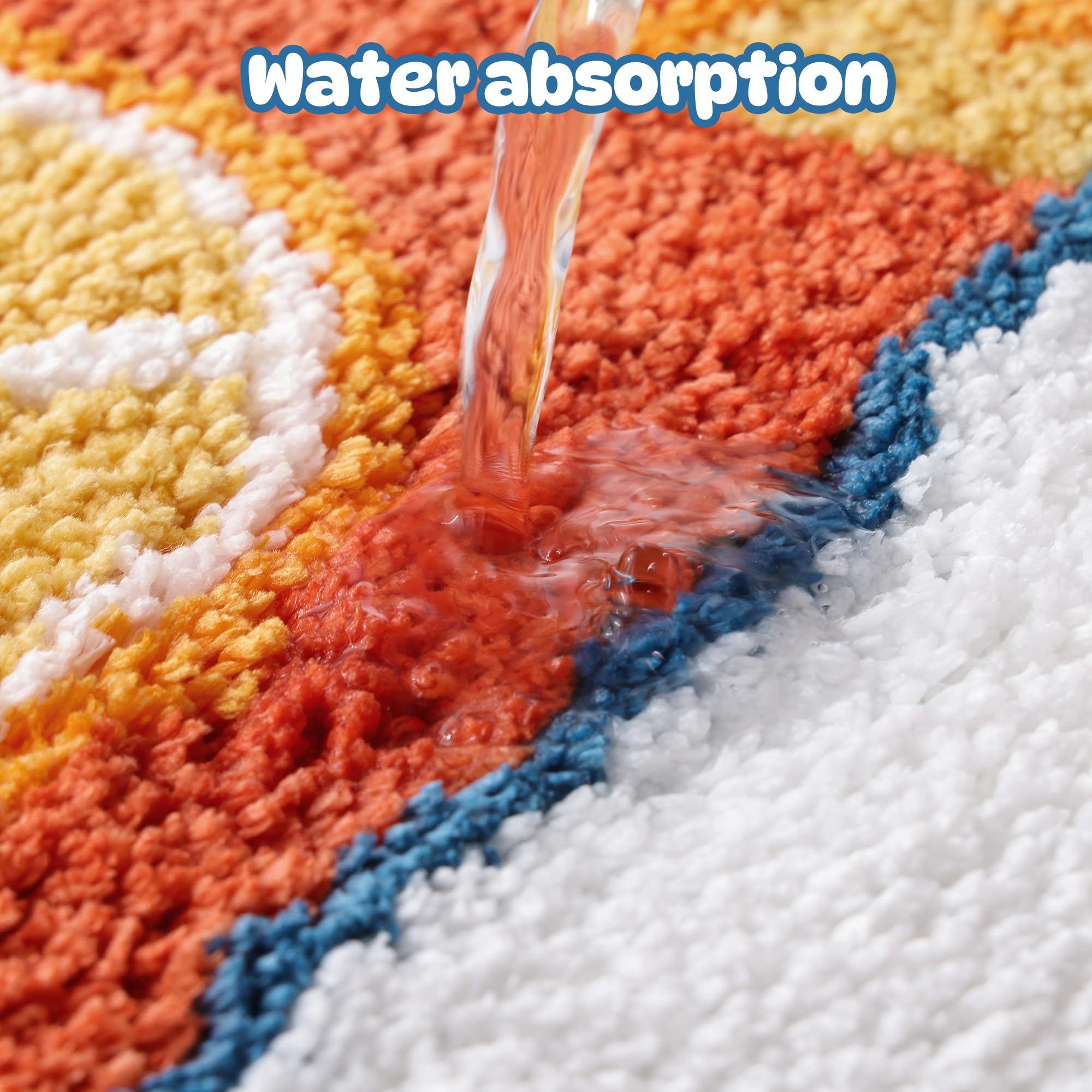 TRUEDAYS mat placed by tub illustrating fit and stylish bathroom accent