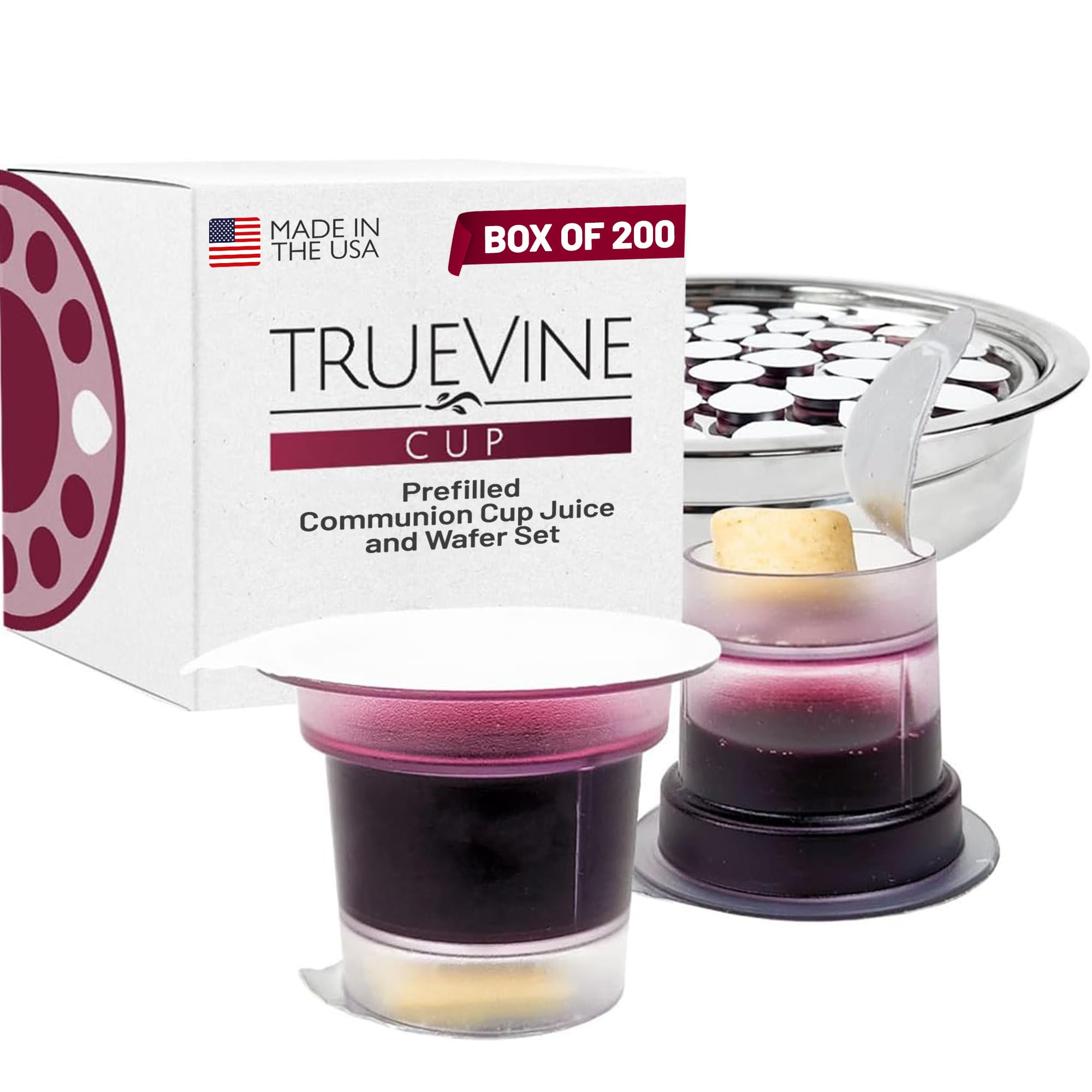 TrueVine front packaging showing 200-count set and benefit of ready-to-use convenience