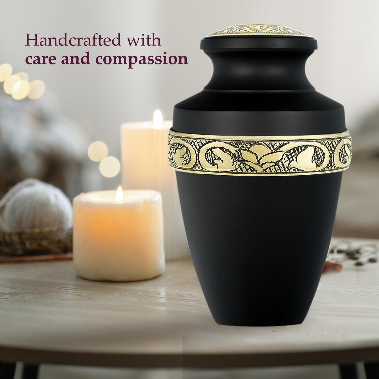 Trupoint Memorials funnel velvet bag and screw-top lid, easy secure transfer