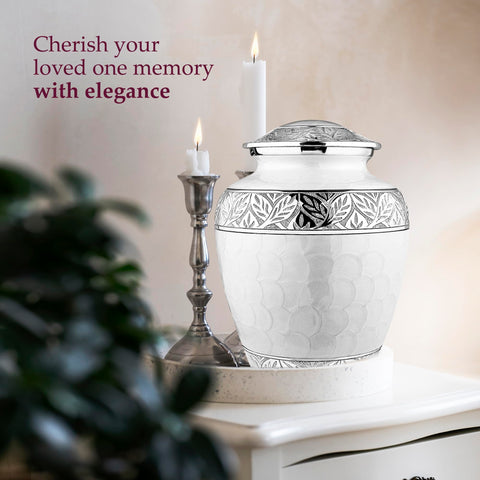 Trupoint Memorials funnel accessory pictured for easy, neat ashes transfer benefit