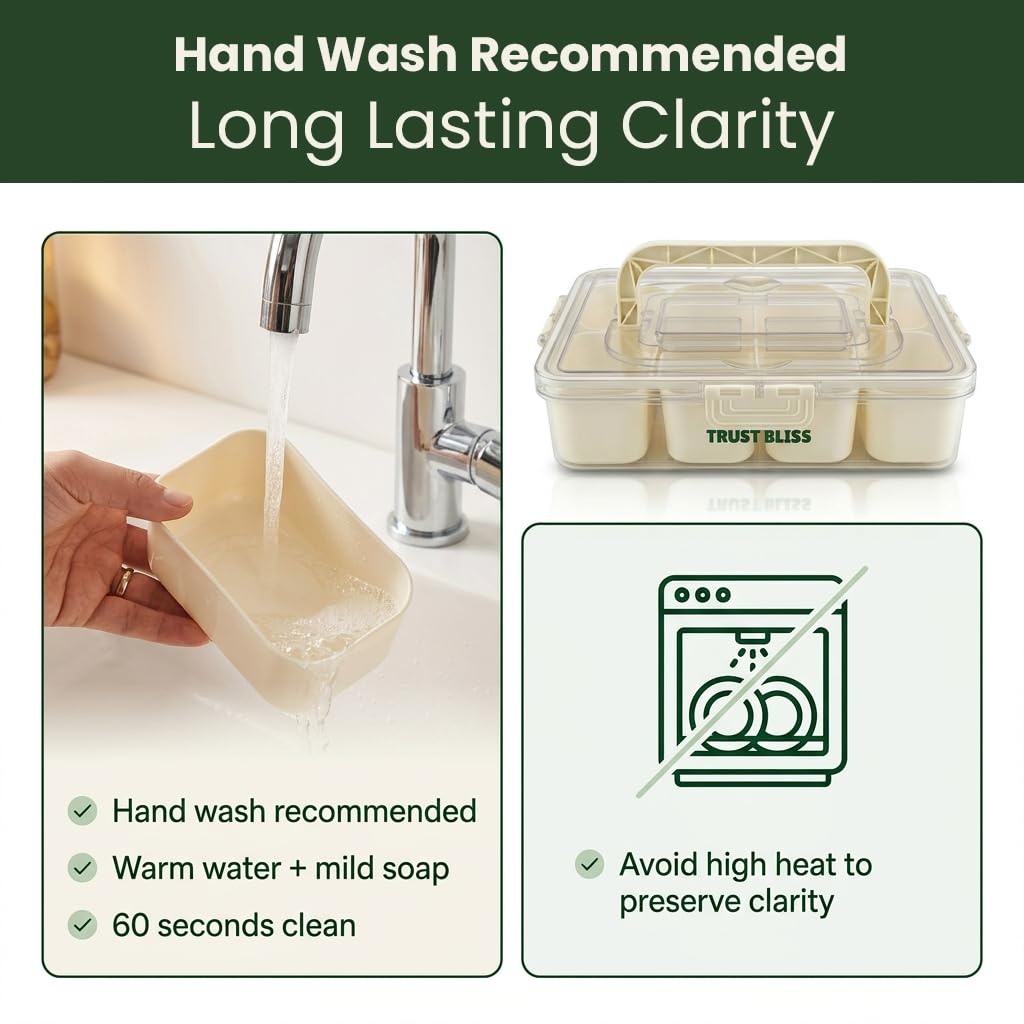 Trust Bliss removable bins filled with snacks — simplifies serving and cleaning