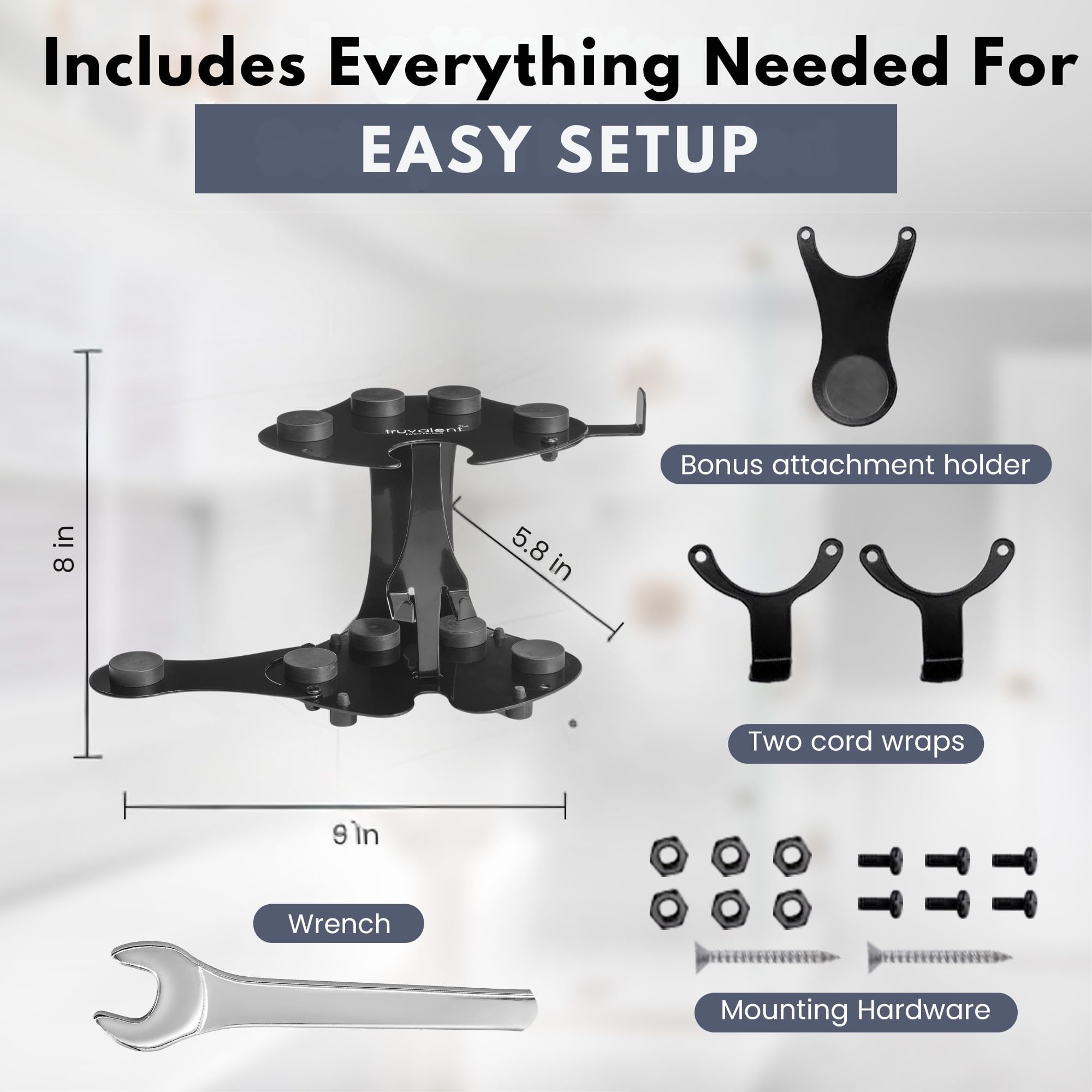 Truvalent box with mounting hardware included for simple installation