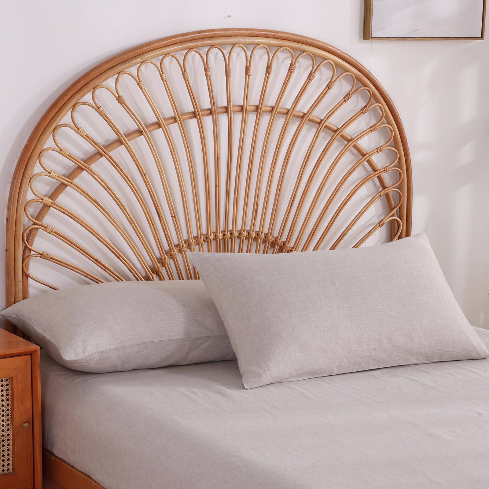 Tseapeni pillowcase on queen pillow for accurate size and fit