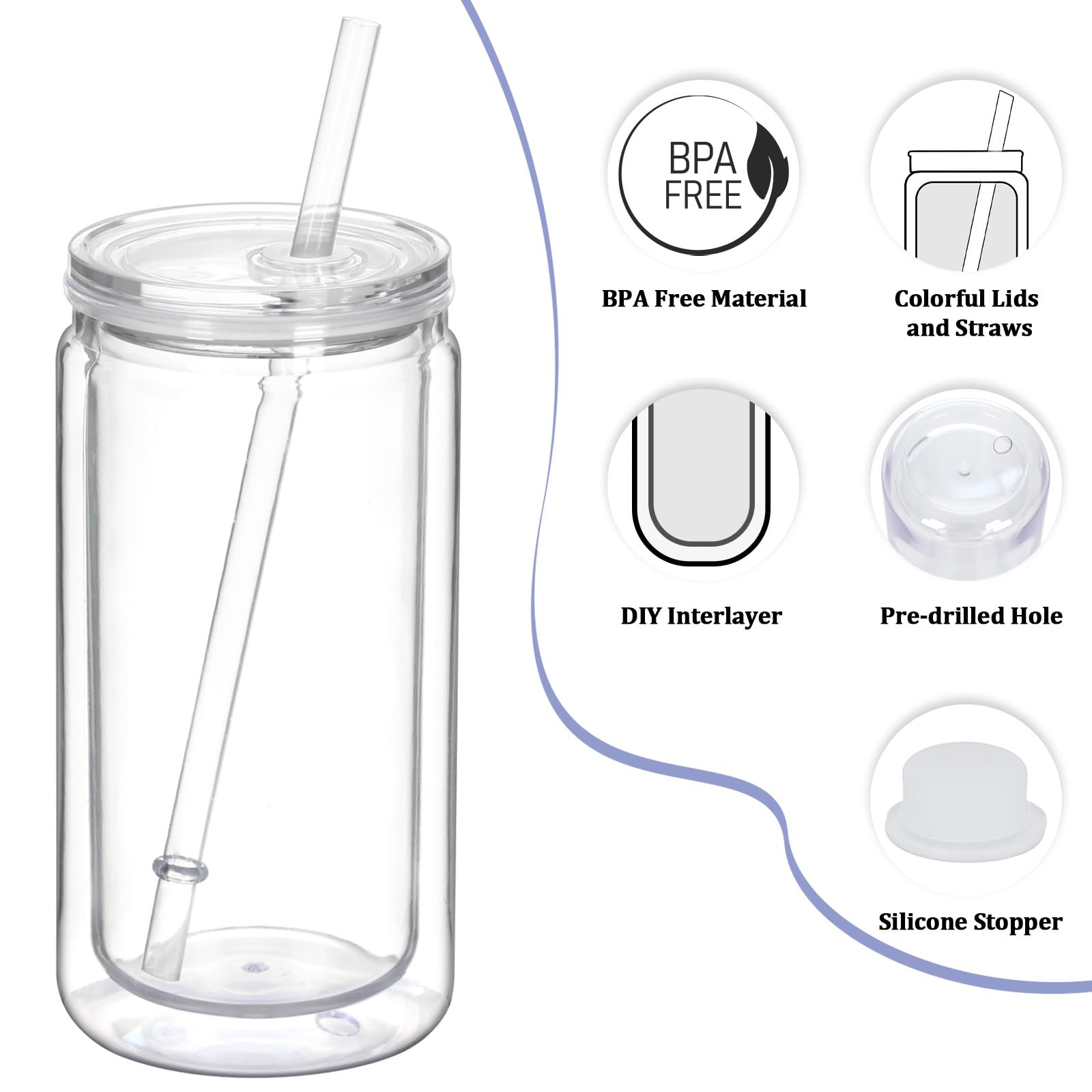 Tswofia tumbler next to standard items for size comparison and capacity clarity