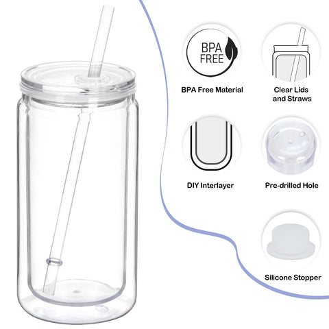 Tswofia tumbler next to hand for scale showing comfortable 16oz capacity