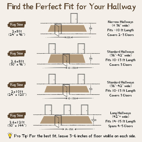 TTelephant long runner in hallway illustrating scale and coverage for corridors