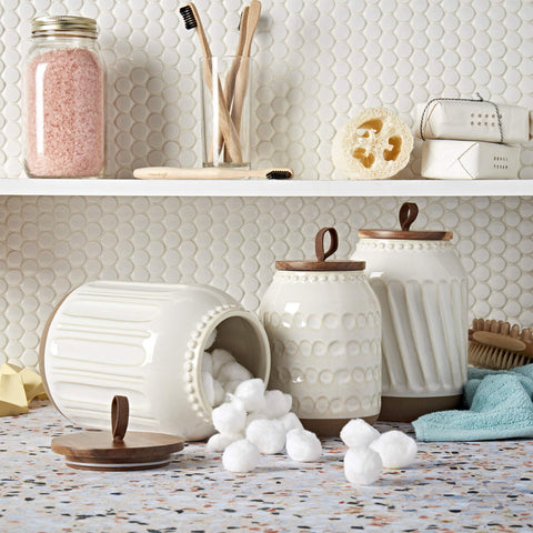 TTU Ziggy embossed pattern close-up showcasing texture and stain-resistant glaze benefit