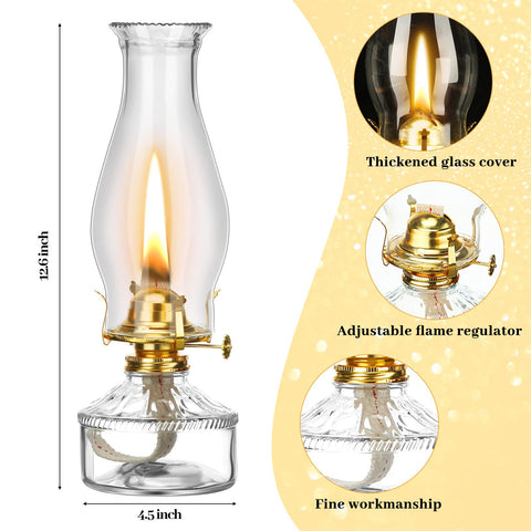 Tuanse close-up of thickened chimney glass highlighting heat resistance and clear illumination