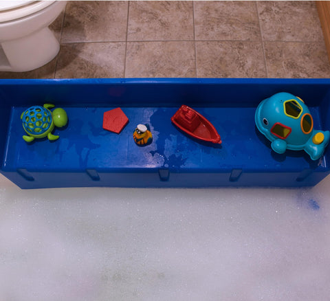 Tub Topper in a styled bathroom setting by Tub Topper, blends with modern décor