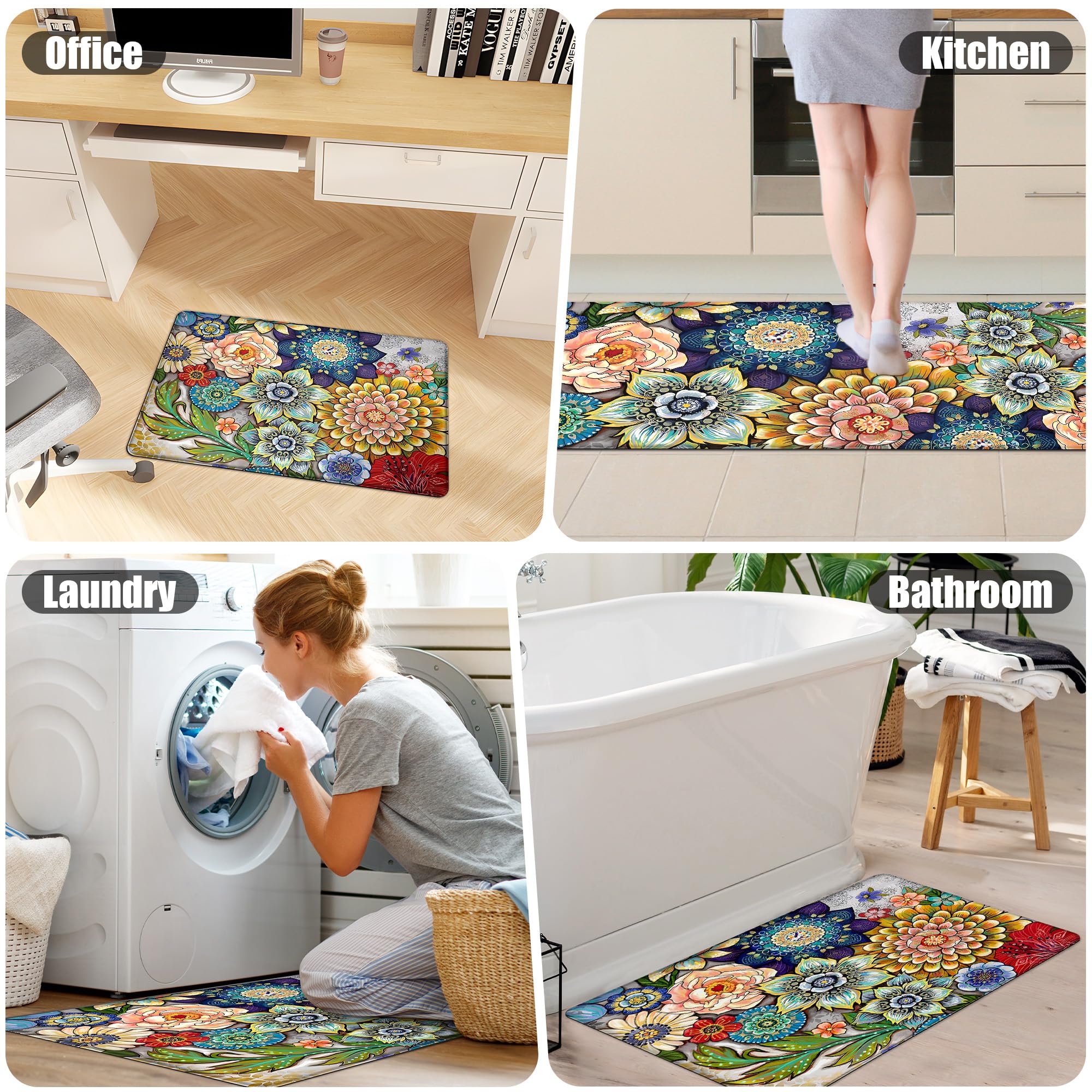 Tubeamin lifestyle kitchen shot showing decorative style and floor protection