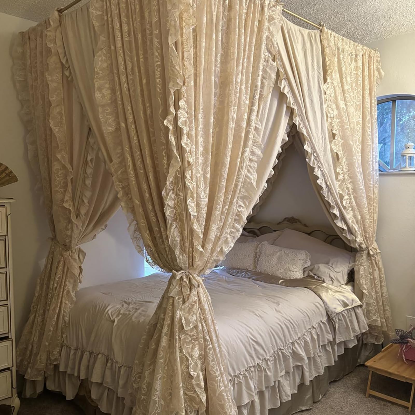 TUDECO styled living room with curtains creating cozy ambient light