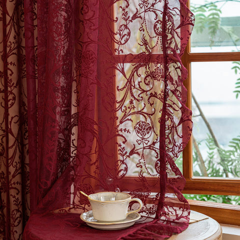 TUDECO sheer fabric texture closeup emphasizes soft light diffusion