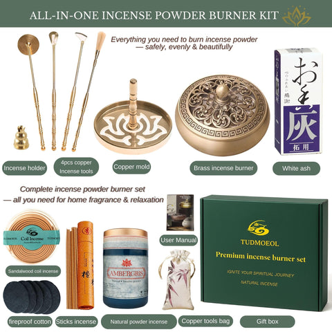 TUDMOEOL lotus mold detail showing reusable shape for consistent incense forms