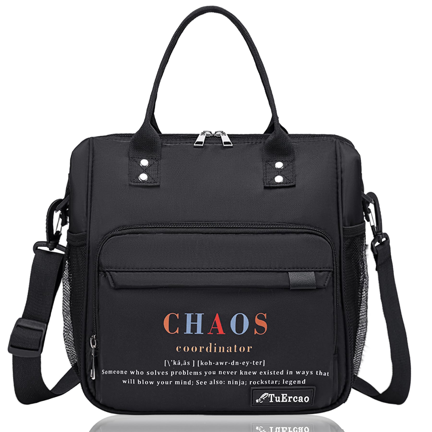 TuErCao lunch bag front view showing professional design and gift appeal