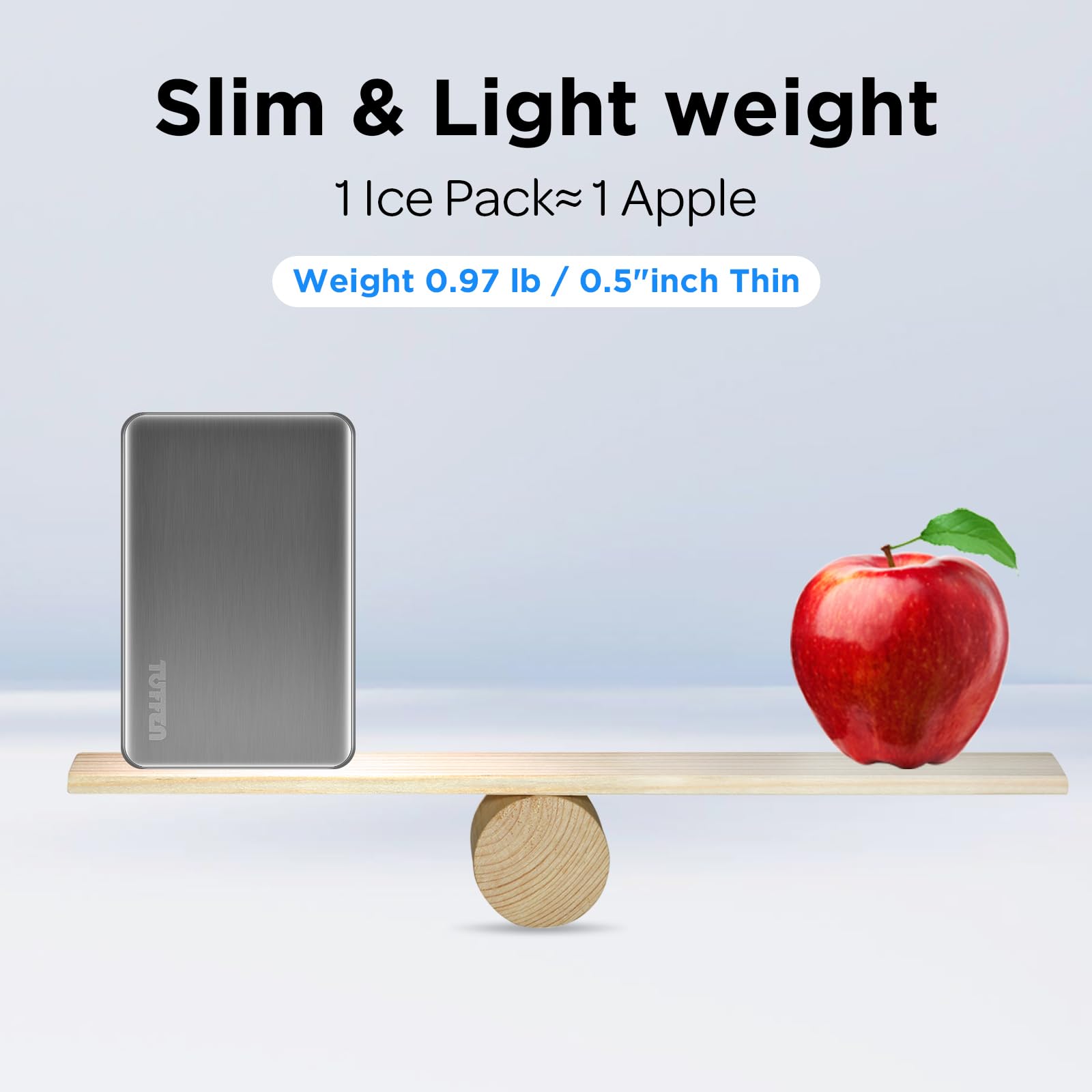 Tuffen placed inside a children's lunchbox demonstrating neat fit and reliable chill