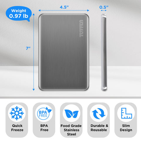 Tuffen slim profile side view highlighting compact thickness for tight lunchbox spaces