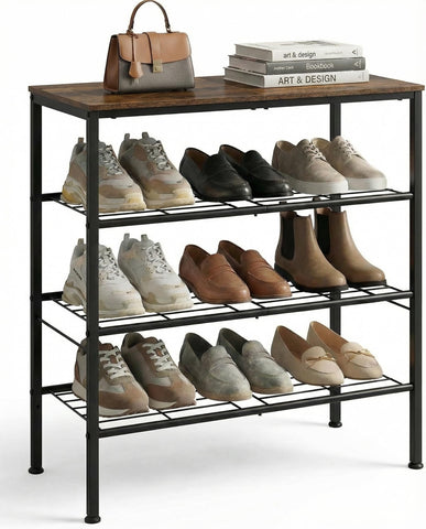 Tujurich front view packed showing neat shoe storage and space-saving