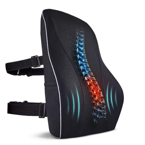 TULARIS front view of lumbar pillow showing ergonomic support and stable posture