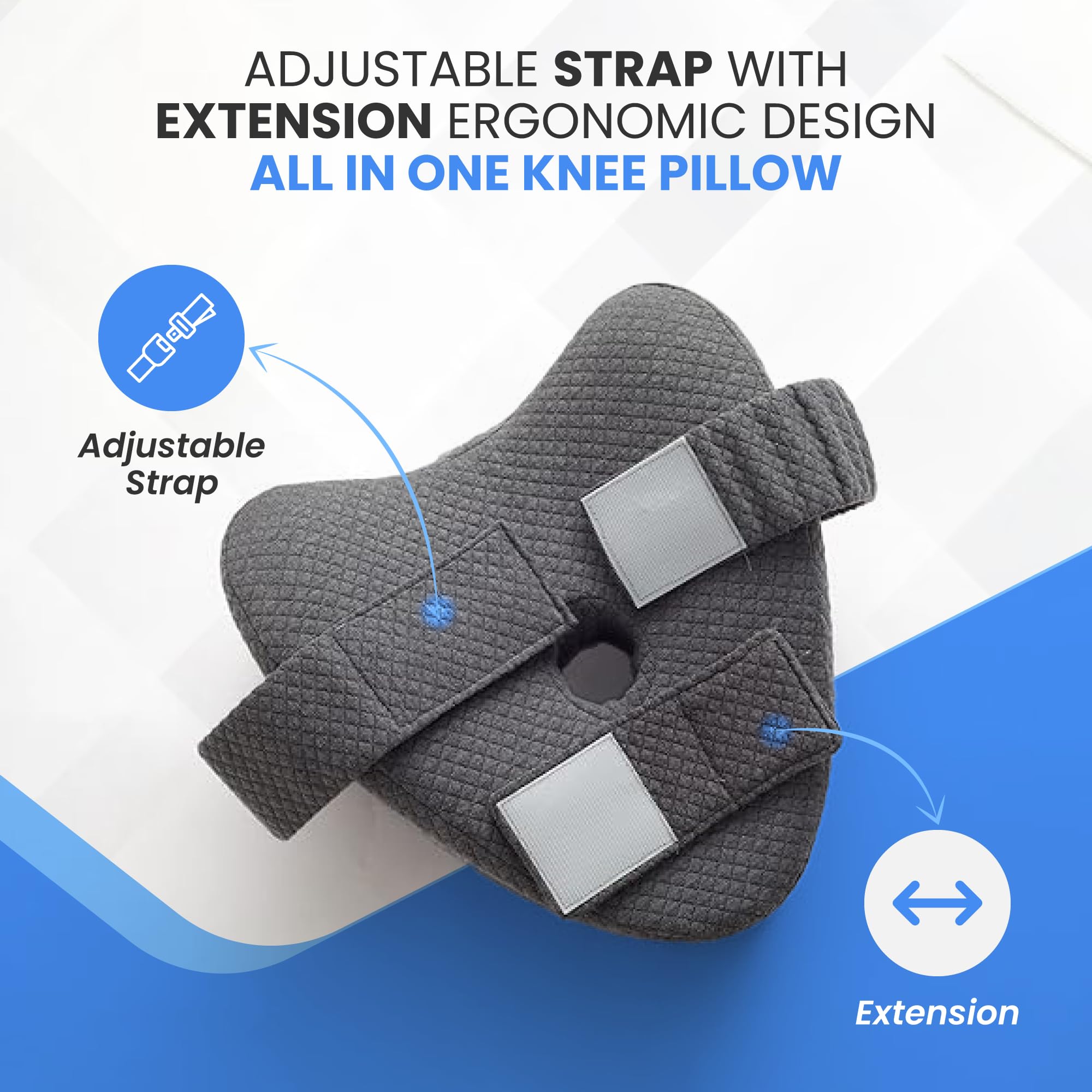TULARIS adjustable strap detail showing secure stay-on technology