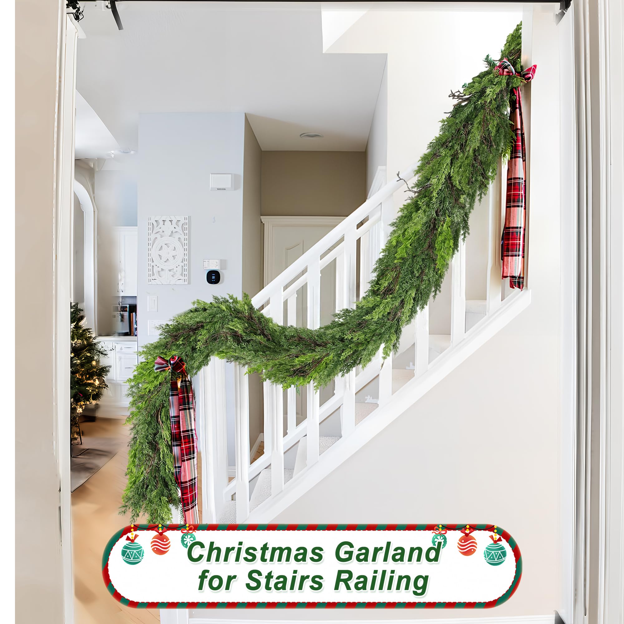 Tulvend garland gently rolled in storage box for compact reusable convenience
