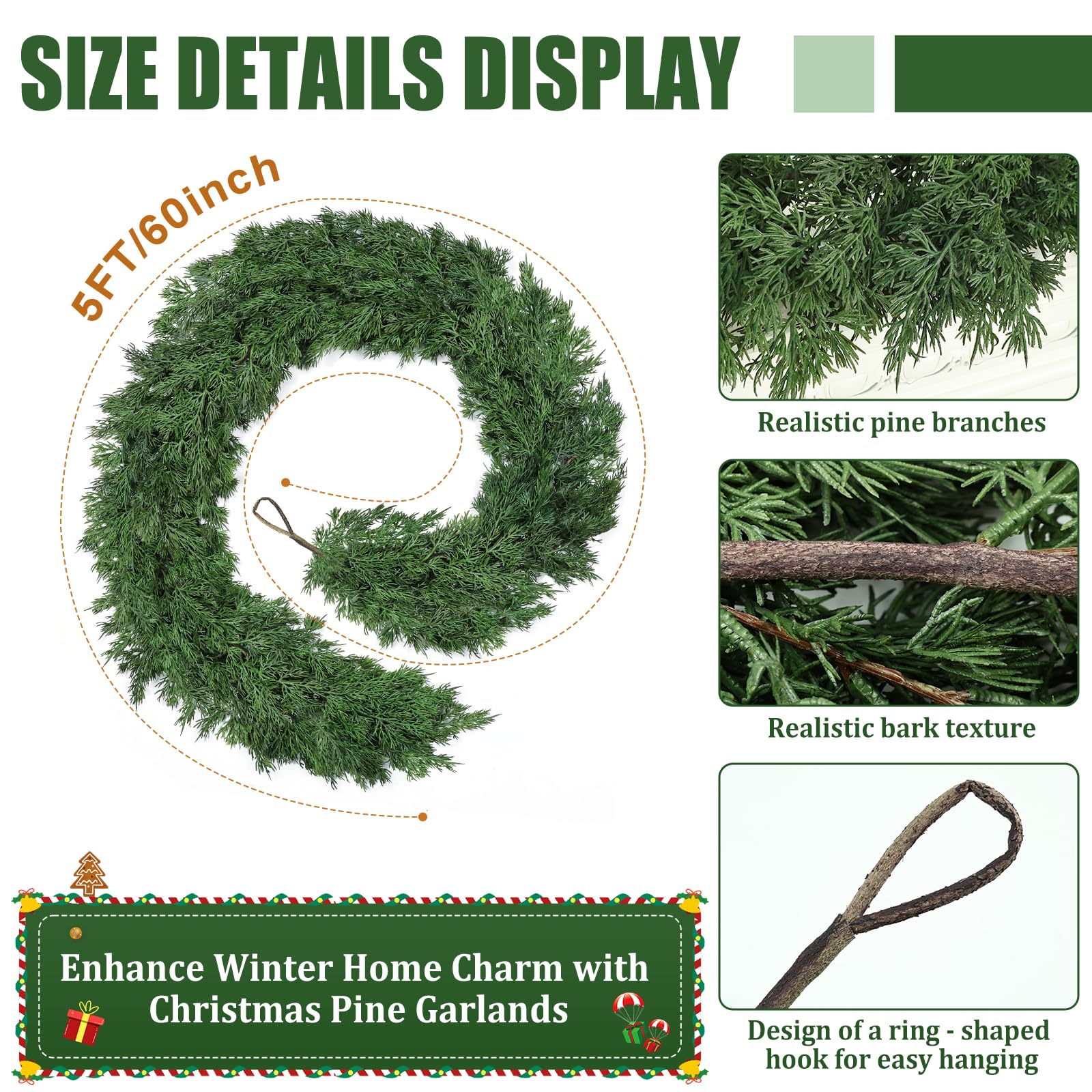 Tulvend DIY decorated garland with lights illustrating easy personalization and glow