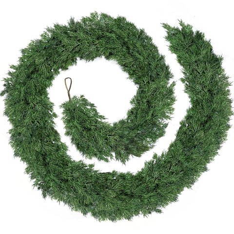 Tulvend front packaging showing 9ft garland and product benefits