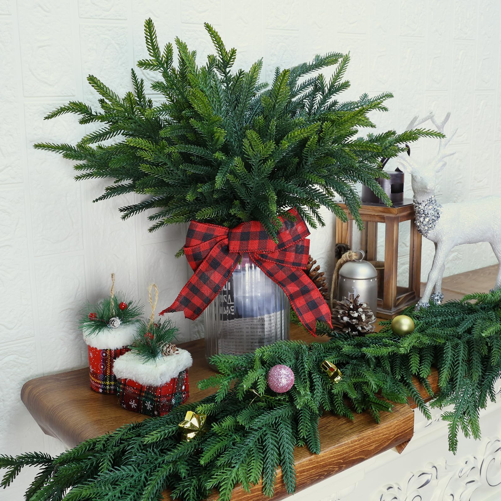 Tulvend holiday centerpiece with lights showing festive styling benefit