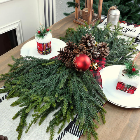 Tulvend pine branches filling wreath for fuller decorative benefit