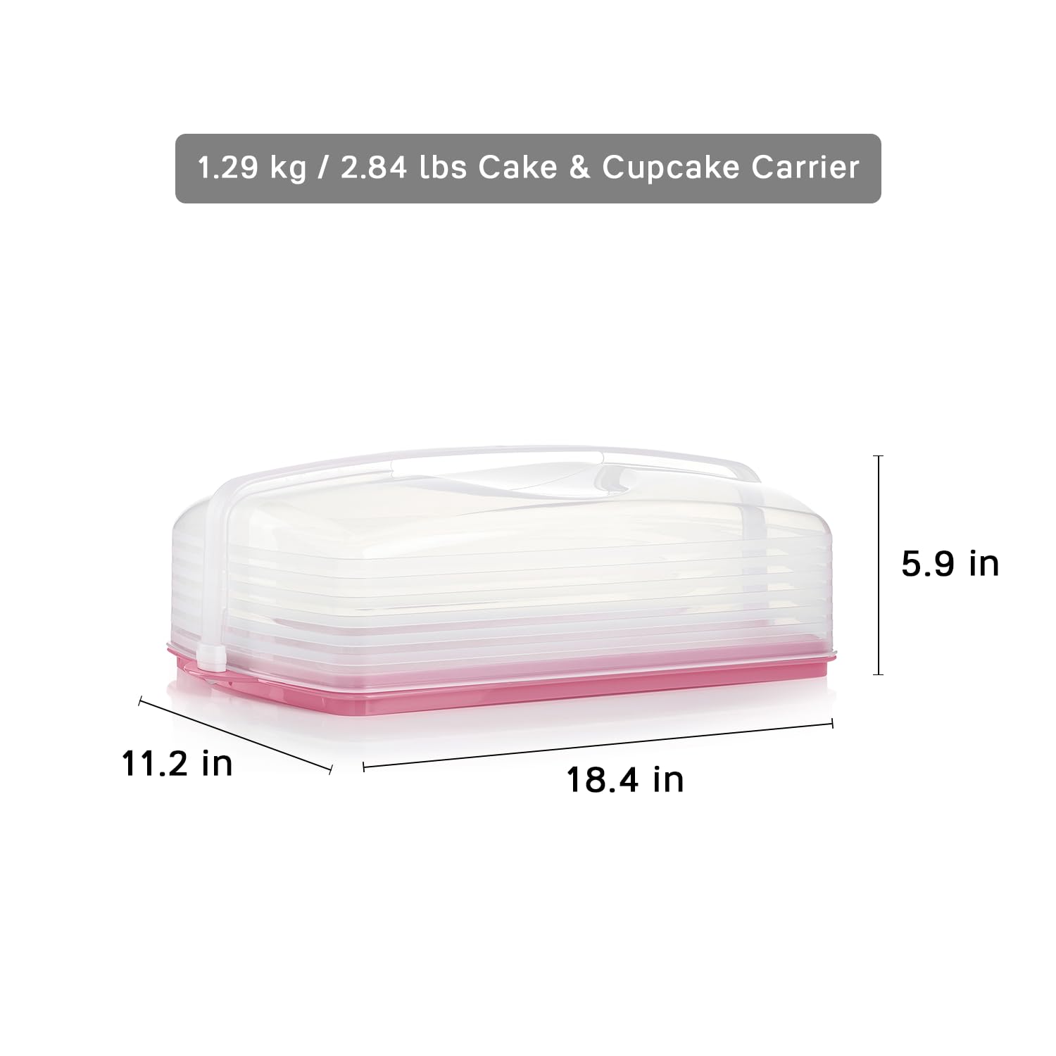 Tupperware cupcake grid close-up showing wells that prevent sliding