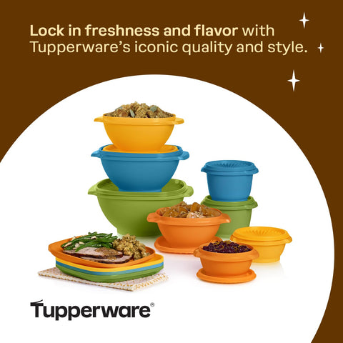 Tupperware set in a kitchen setting showing practical everyday use benefit