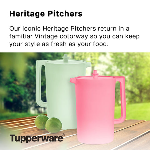 Tupperware Heritage close-up of angled spout for precise, drip-free pouring benefit