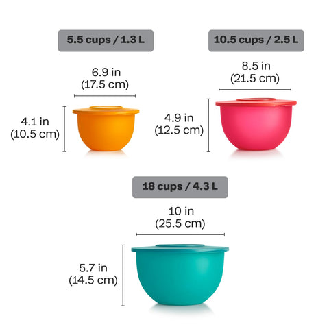 Tupperware Impressions in use serving salad on table showing attractive presentation benefit
