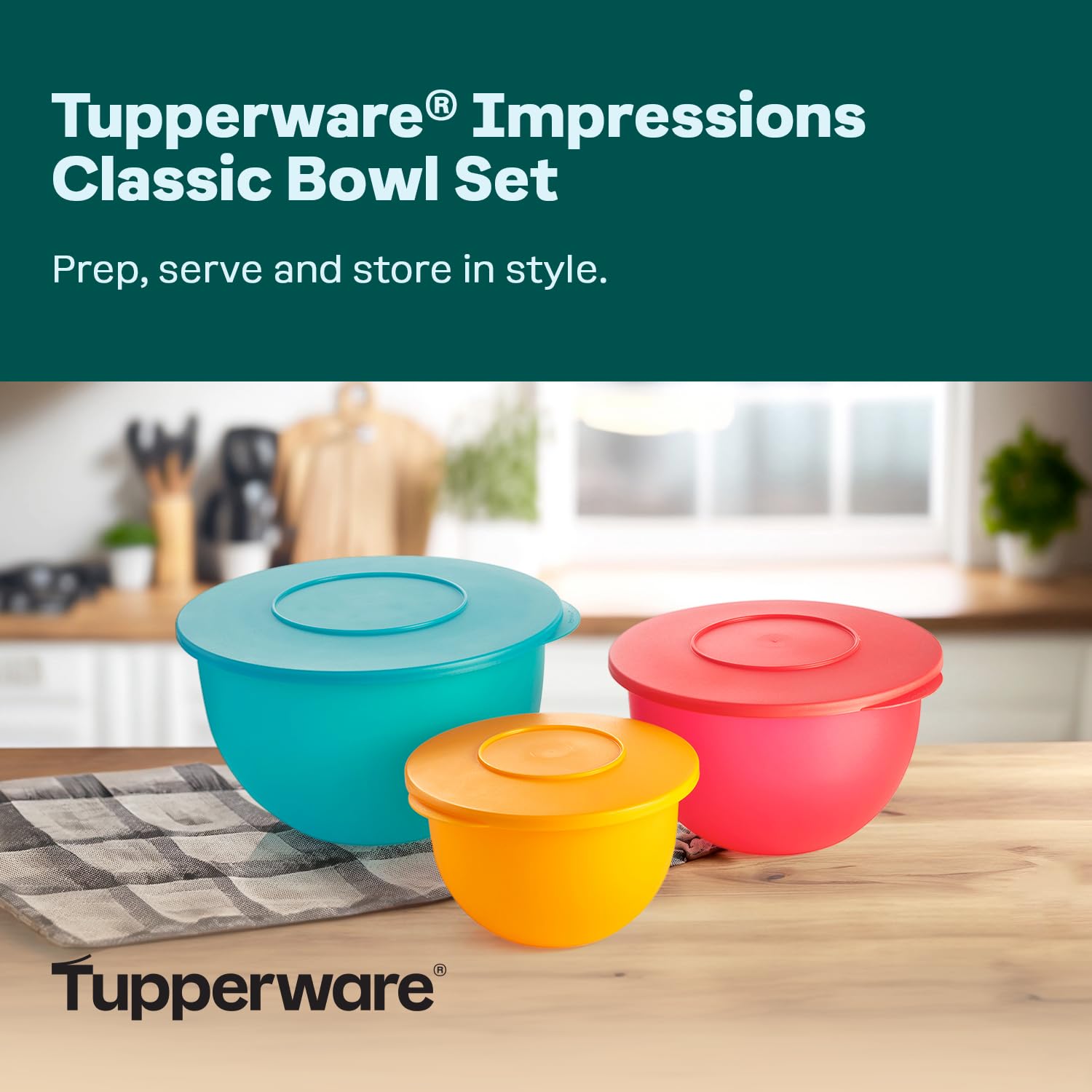 Tupperware Impressions textured close-up highlighting improved grip and concealed wear