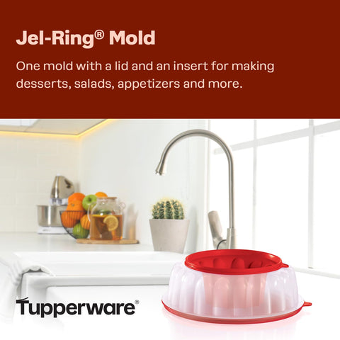 Tupperware Jel Ring removable insert close-up for effortless unmolding