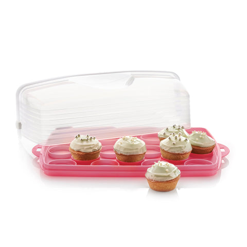 Tupperware in picnic setting showing portability and party-ready presentation