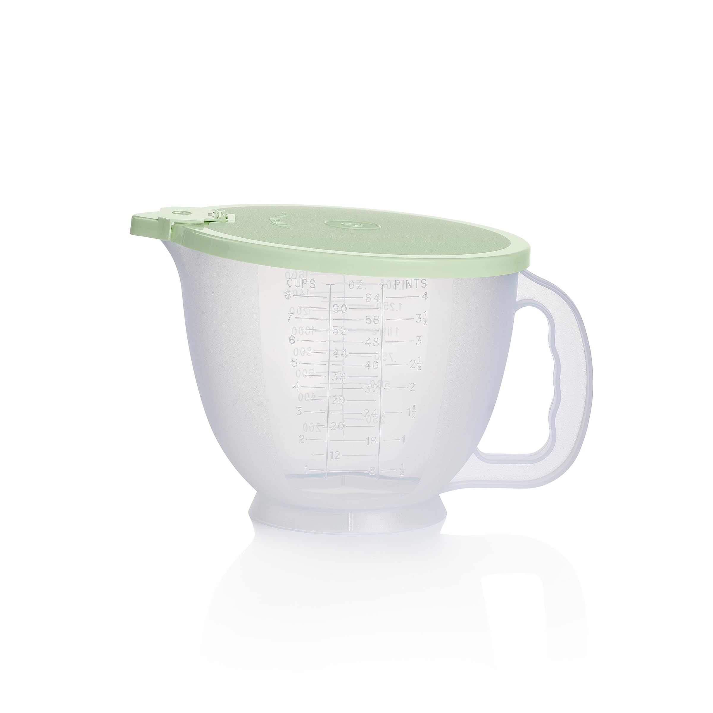 Tupperware rim and material close-up, durable surface resists stains
