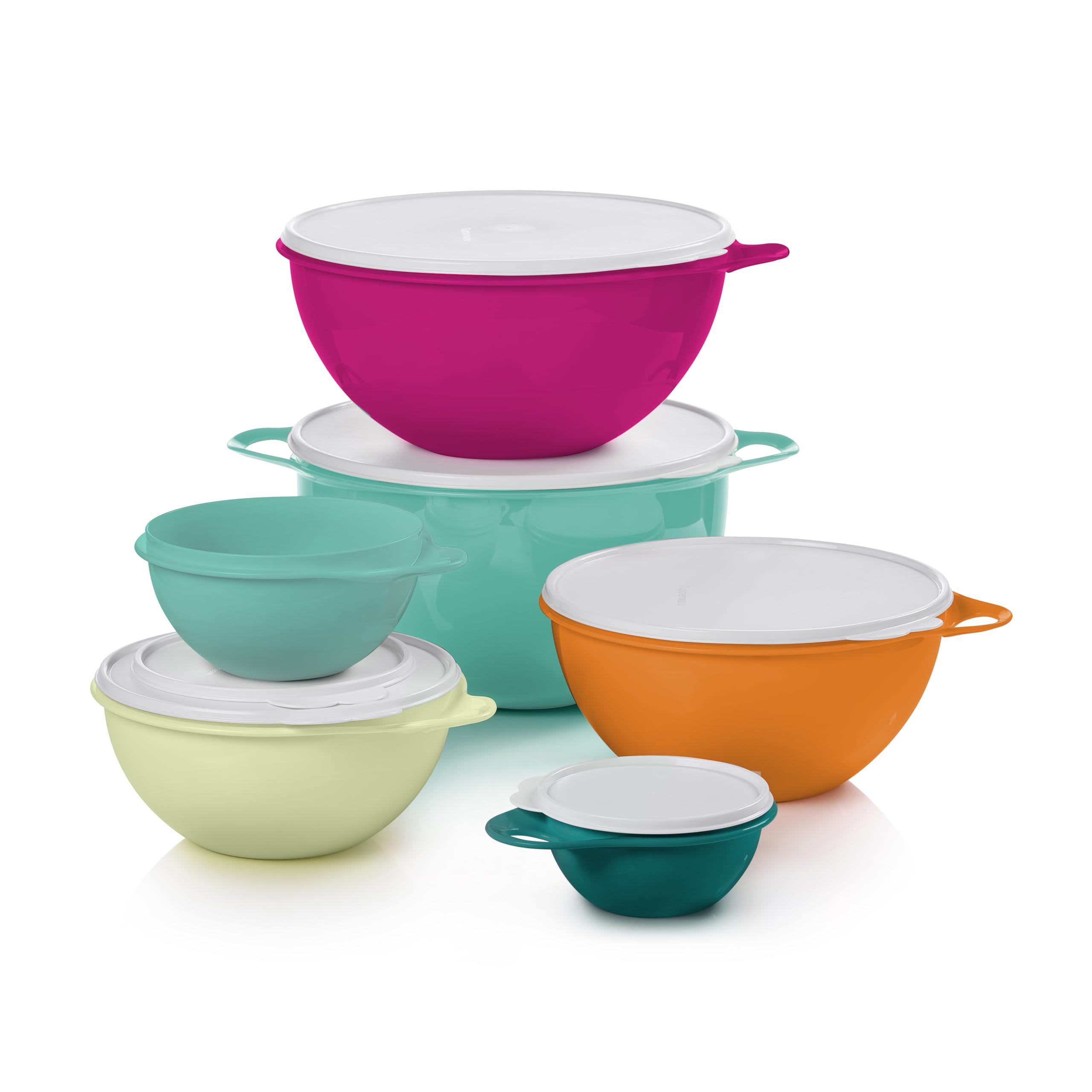 Tupperware Thatsa front packaging showing all six bowls and lids, organized convenience