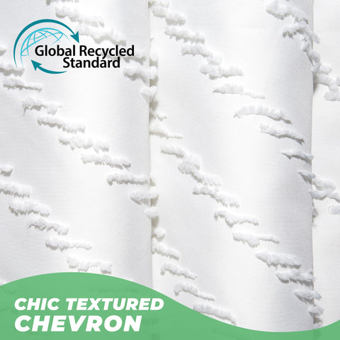 TURKIO curtain hung in a modern bathroom demonstrates airy ambiance and decor fit