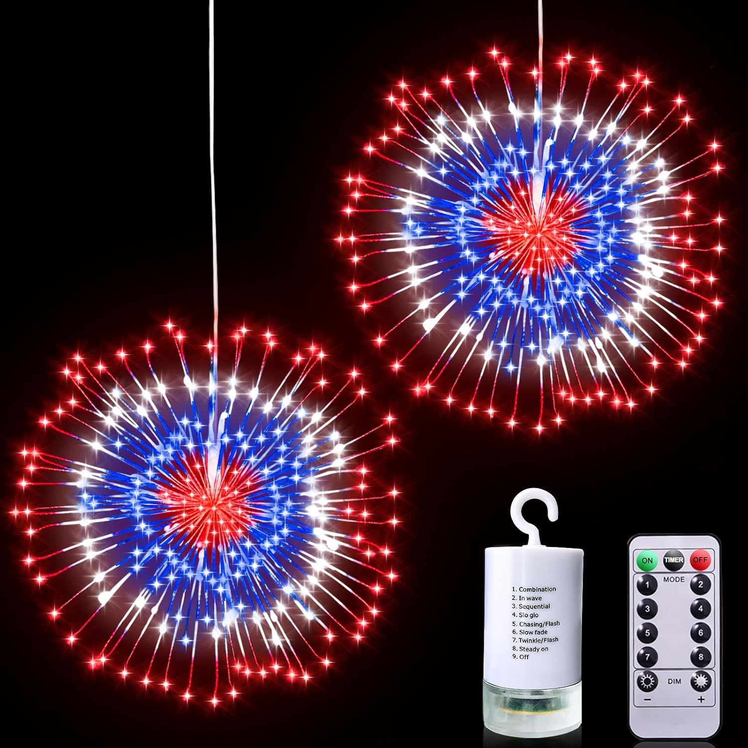 TURNMEON front packaging showing two 250th anniversary starburst lights for easy identification and gifting