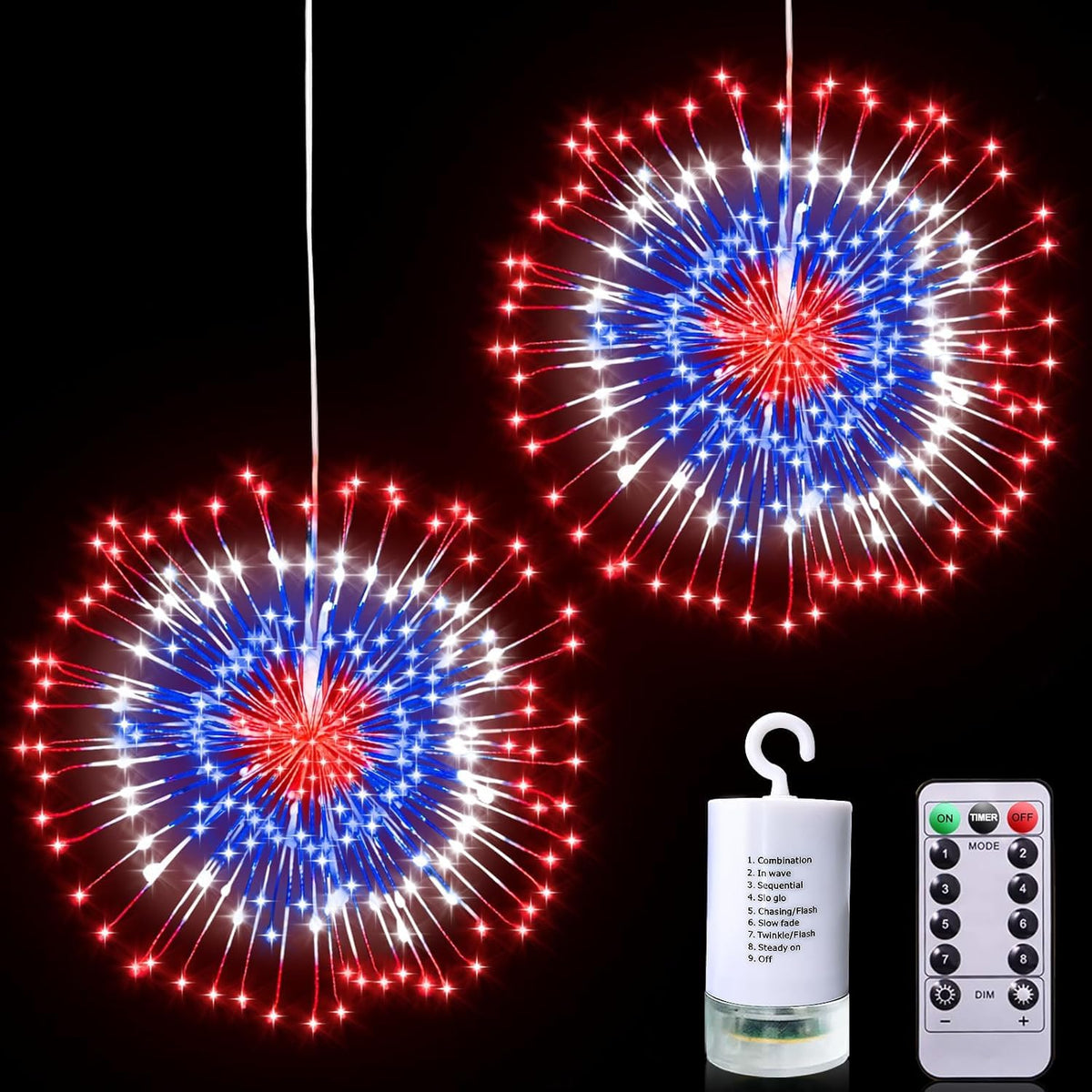 TURNMEON front packaging showing two 250th anniversary starburst lights for easy identification and gifting