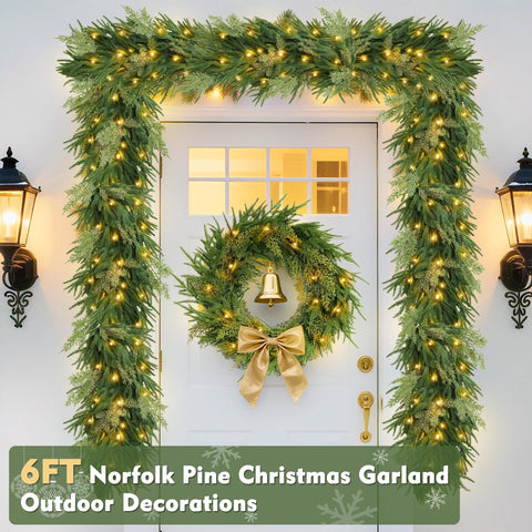 TURNMEON styled on a mantle creating instant holiday atmosphere and charm