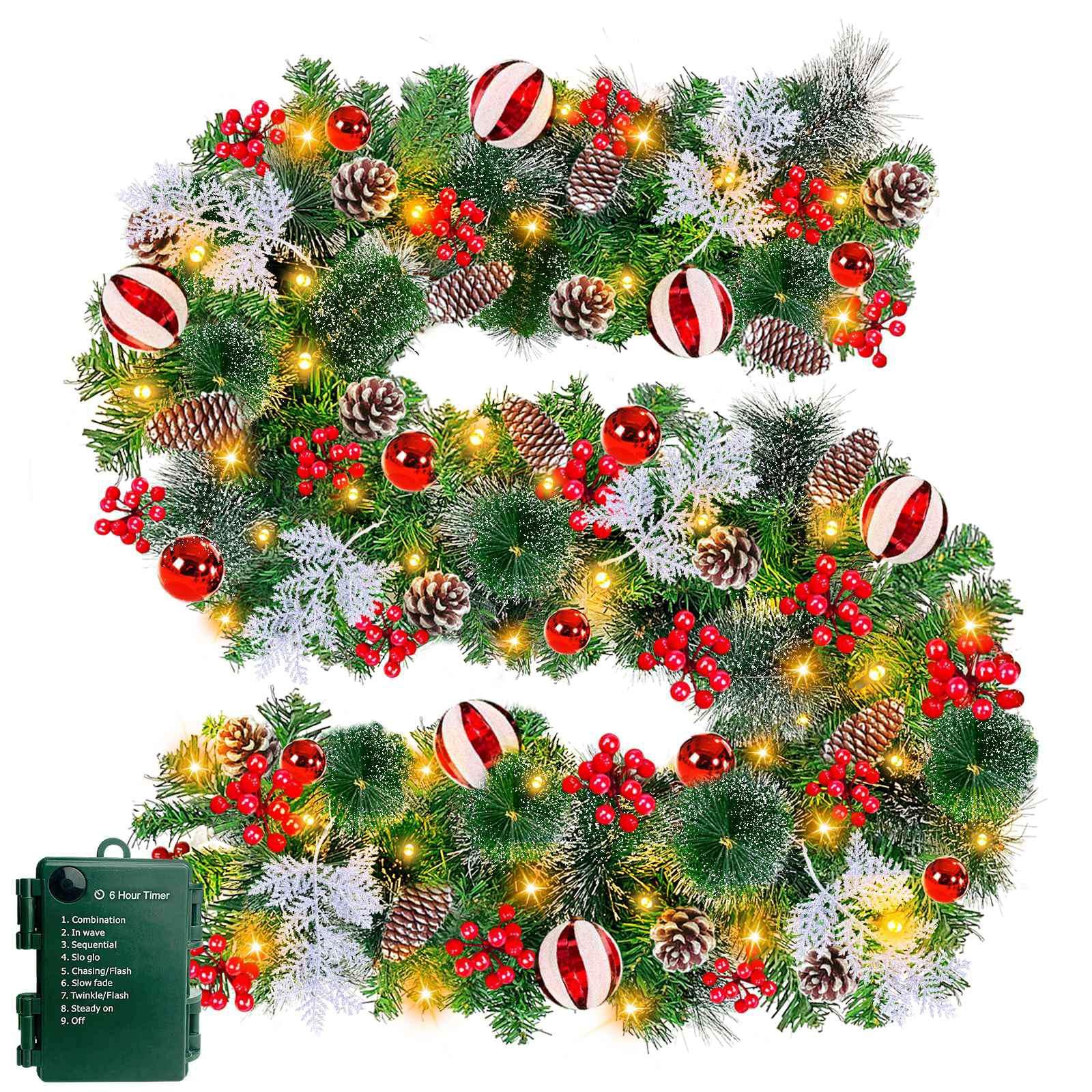 TURNMEON packaged garland folded for storage showing durable materials benefit compact keeping
