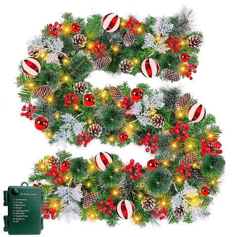 TURNMEON packaged garland folded for storage showing durable materials benefit compact keeping