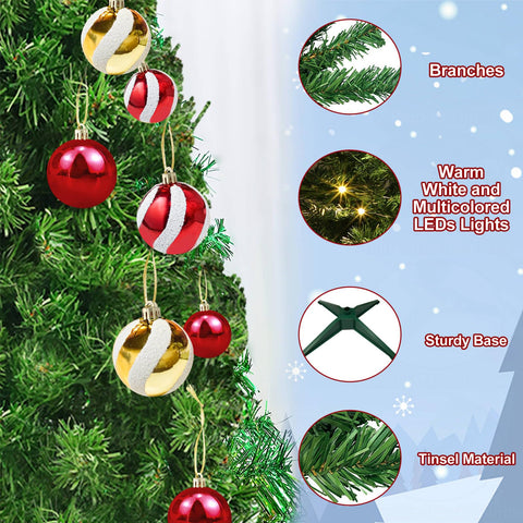 TURNMEON ornaments and 3D star topper displayed for ready-to-decorate convenience