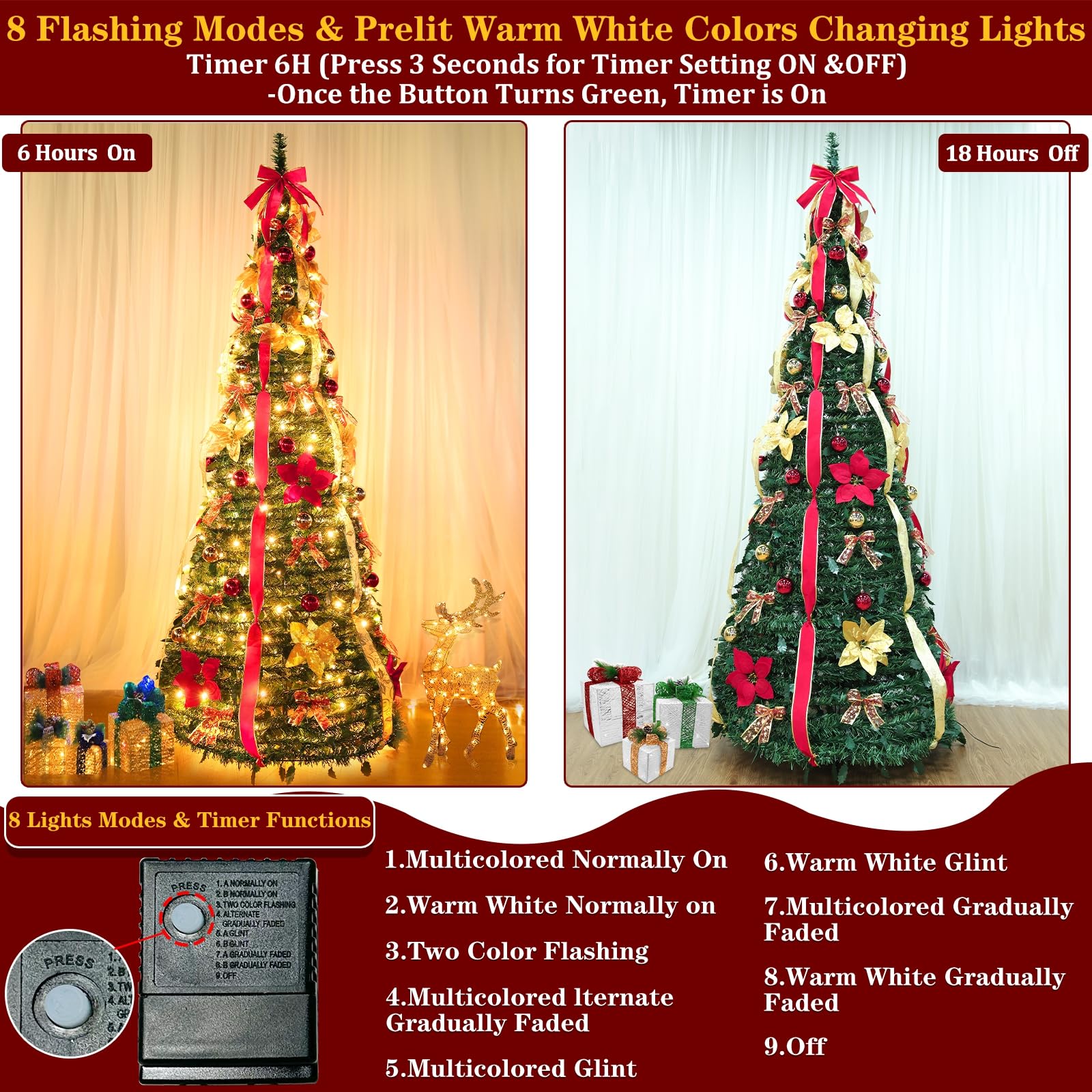 TURNMEON folded compact tree demonstrating space-saving storage convenience