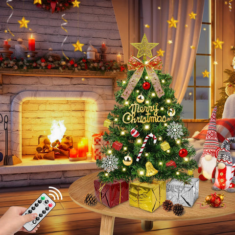 TURNMEON star topper and Merry Christmas sign close-up for instant-ready styling