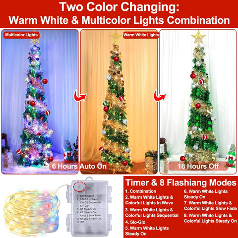 TURNMEON 3D star topper detail on tree tip, easy DIY assembly benefit