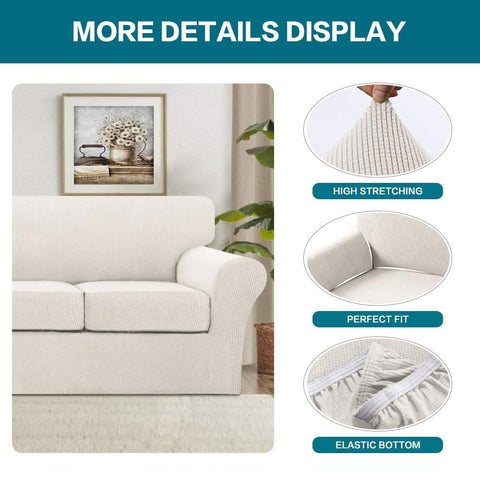 Turquoize deep elastic hem under cushion keeping cover secure