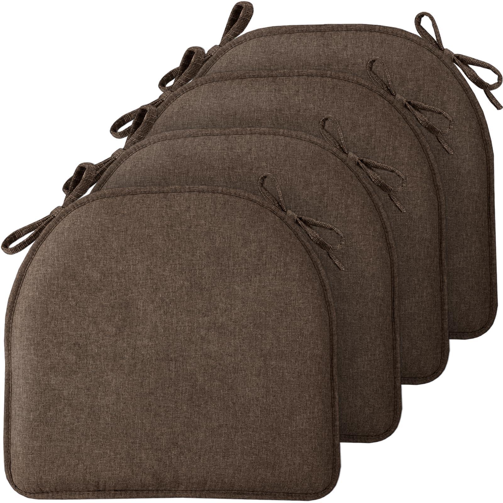 TushGuard front view of four brown cushions showing packaging and color, adds quick comfort