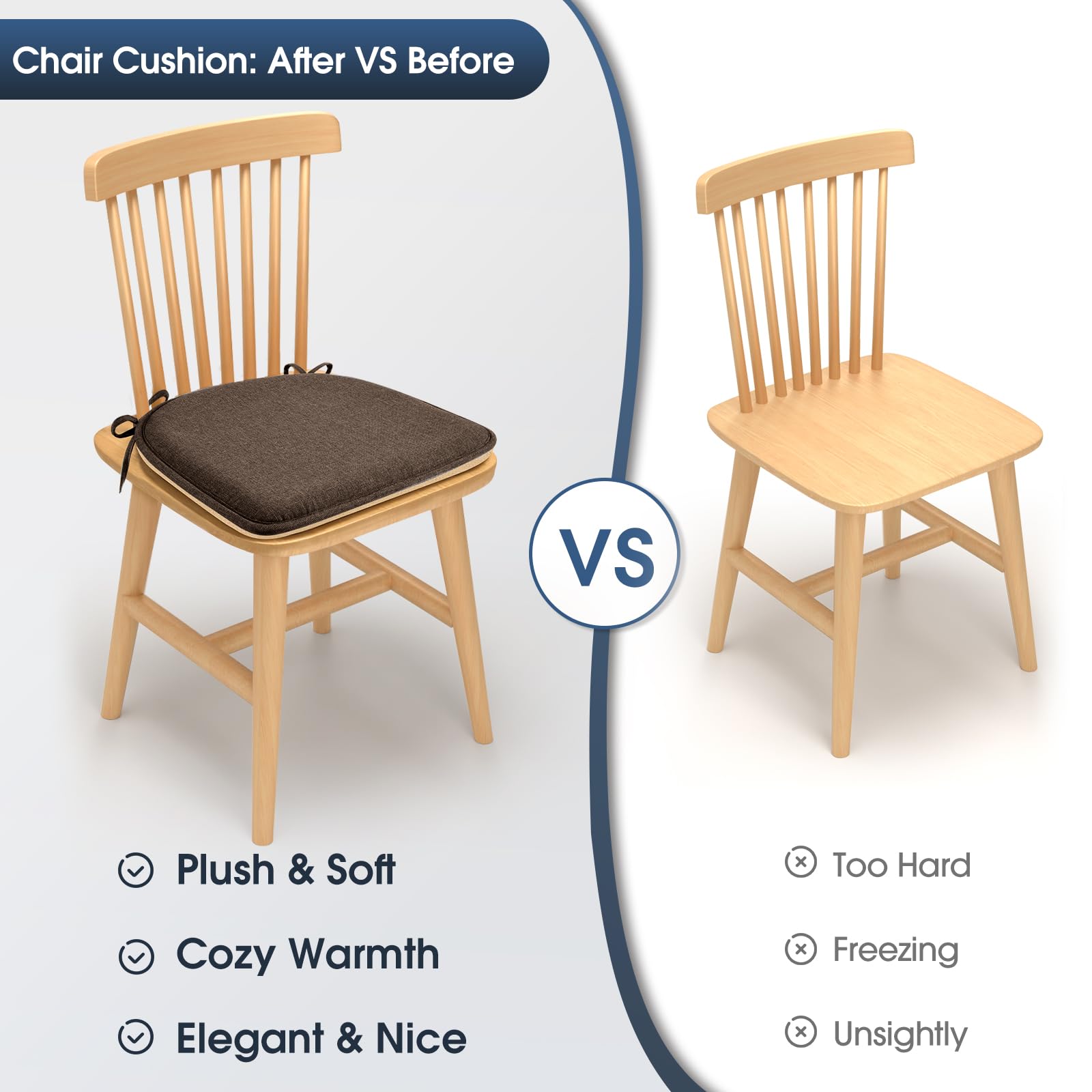 TushGuard detail of non-slip backing gripping chair seat to prevent unwanted movement
